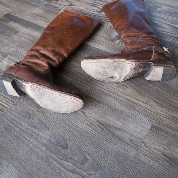 Frye Melissa Button Back Boots Brown size 7 - Picture 2 of 8